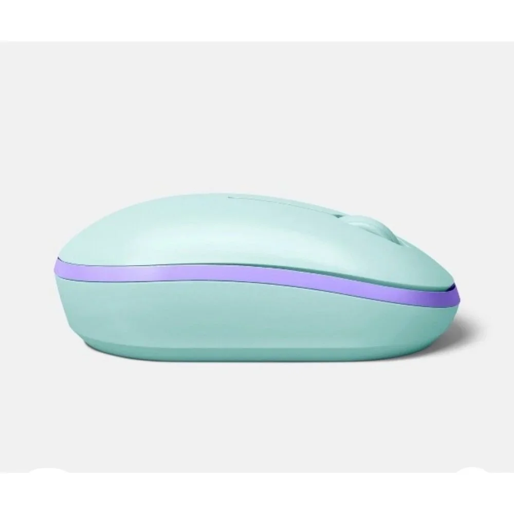 Bluetooth Wireless Mouse USB-a Heyday Spring Teal Purple Batteries Included New
